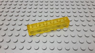 Lego 1 Basic Stein 1x6 hoch Transparent Gelb Nummer 3067