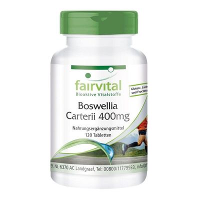 Boswellia carterii 400 mg - 120 Tabletten Weihrauch- Extrakt fairvital