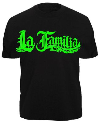 T-Shirt LA Familia - LA VIDA LOCA - Black Pearl AUTO Motorrad MI Decal shirt xcx