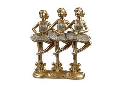 Formano Ballettgruppe Moderne Figur 20 cm Klassik-Gold-Silber