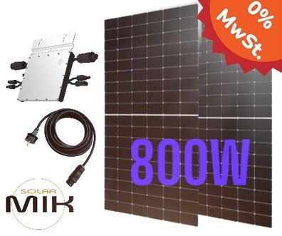 800 W Balkonkraftwerk Photovoltaik Solaranlage Steckerfertig WIFI Smart