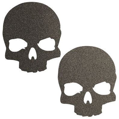 2x Reflektoraufkleber, Totenkopf Reflexsticker reflektierende Aufkleber Skull