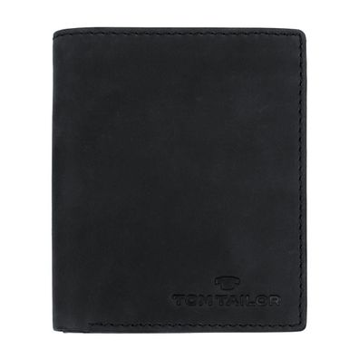 schwarze Tom Tailor Lederbörse Brieftasche