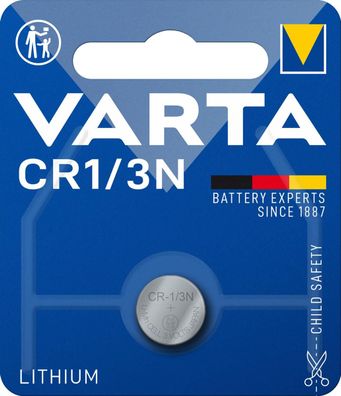 Varta - CR1/3N / 6131 - 3 Volt 170mAh Lithium Knopfzelle