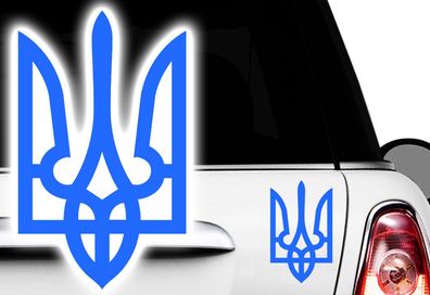 1x Aufkleber 10cm Ukraine Wappen, Flagge, Frieden, Peace ??????? Ukrajina Frie