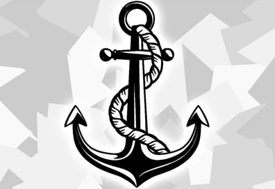 1x Aufkleber Maritim Anker Segelboot Rettungsring Steuerrad Kompass Anchor Segel