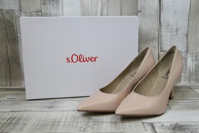 s. Oliver eleganter Damen Pumps zart rosa 8cm Absatz