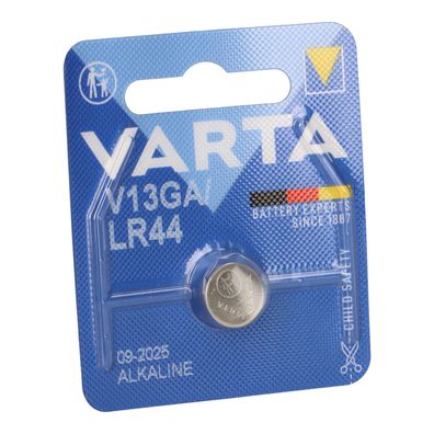 Varta Knopfzelle Electronics V 13 GA / A76 / LR 44 Alkaline 1,5 V 1er Blister