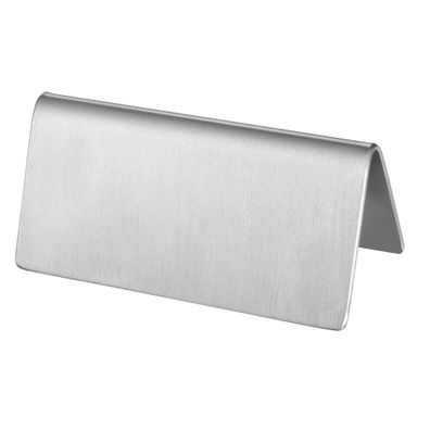 Metallschild / Tischaufsteller neutral 8 x 4 cm