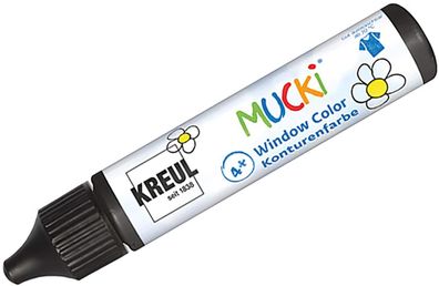 KREUL Window Color Konturenfarbe Pen "MUCKI" schwarz 29 ml