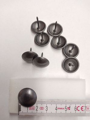 100 Ziernägel/ Polsternägel in Alt Kupfer , 9 mm im Durchmesser
