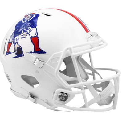 NFL New England Patriots Throwback 82-89 Authentic Full Size Helm Speed Footballhelm
