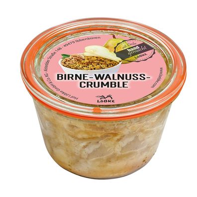 Gebackener Birnen-Walnuss-Crumble