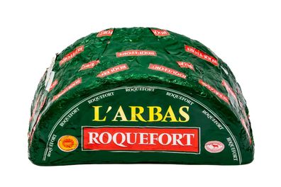 Hymor Roquefort L´Arbas französischer Edel-Pilz-Käse AOP 4x ca. 1,4KG Schafskäse