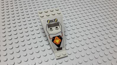Lego 1 Flügel Panel UFO Space Althellgrau 8x4 + 2x3 Bedruckt Nummer 30119pb01