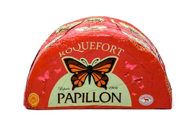 Hymor Roquefort Papillon französischer Edel-Pilz-Käse AOP 3x ca. 1,25KG Schafskäse