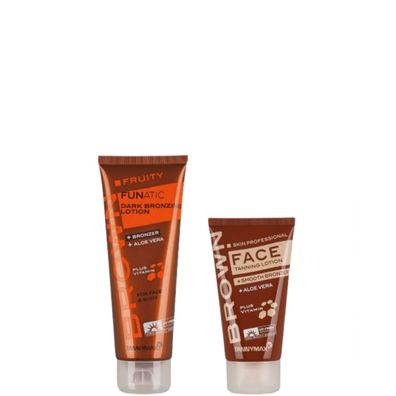 Tannymaxx Brown/ Fruity Funatic-Dark Bronzing Lotion + Face Tan 175ml/ Solarium