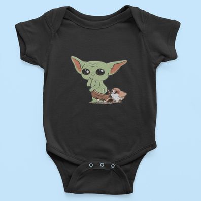 Bio Baumwolle Babystrampler für Star Wars Baby Yoda windel funny