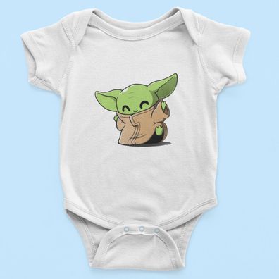 Bio Baumwolle Babystrampler für Star Wars Baby Yoda windel funny Tanzen