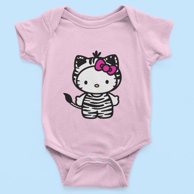 Bio Baumwolle Babystrampler für Hello Kitty Fans Zebra sehr süß