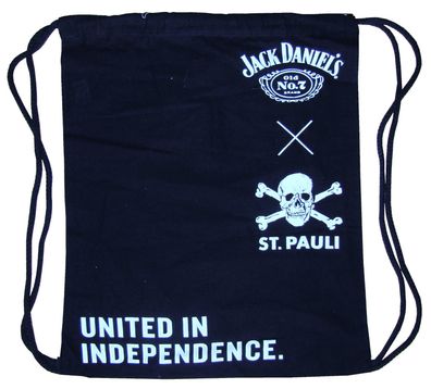Jack Daniel´s & St. Pauli - United in Independence - Rucksack - Turnbeutel - 42x36cm