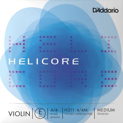 D'Addario H311 4/4M Helicore - medium - e1-Einzelsaite für Violine