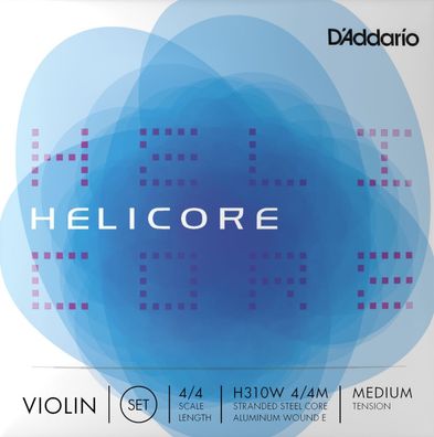 D'Addario H310W 4/4M Helicore - medium (umsponnenes e1) - Saiten für Violine