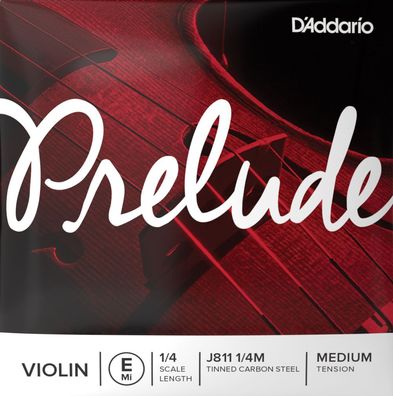D'Addario J811 1/4M Prelude - medium - e1-Einzelsaite für 1/4-Violine