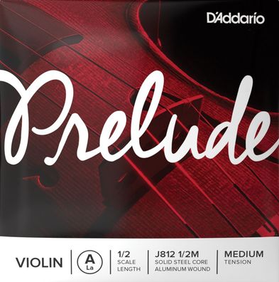 D'Addario J812 1/2M Prelude - medium - a2-Einzelsaite für 1/2-Violine