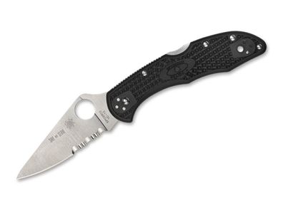 Spyderco Delica 4 Lightweight Thin Red Line Combination