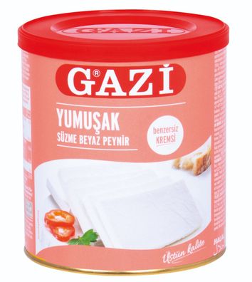 Gazi Yumusak cremiger Weich-Käse 2x 500g Dose 55% Fett i. Tr. Käse aus Kuhmilch