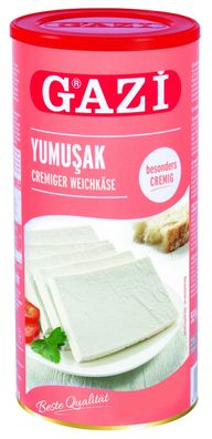 Gazi Yumusak cremiger Weich-Käse 800g Dose 55% Fett i. Tr. Käse aus Kuhmilch