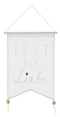 Willkommen-Wimpel Türdekoration Aufhänger "Fest der Liebe"- Räder Design