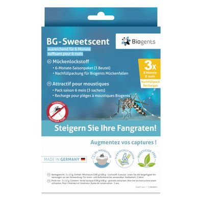 Biogents Sweetscent Lockstoff (6 Monate Nachfüllpackung) 1 Stück