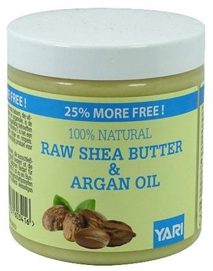 Yari 100% Natürliche Rohe Shea Butter & Arganöl 250 ml