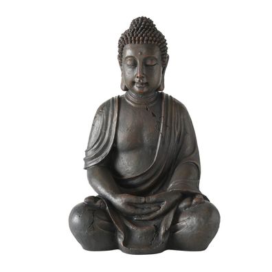 FeineHeimat Buddha Figur sitzend in Meditation 70cm Gartendekoration