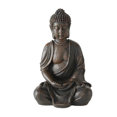 FeineHeimat Buddha Figur sitzend in Meditation 30 cm Gartendekoration