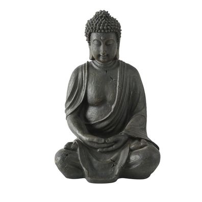 FeineHeimat Buddha Figur sitzend in Meditation 40 cm Gartendekoration