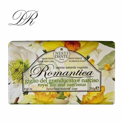 NESTI DANTE Romantica Seife weisse Lilie und Narzisse 250g