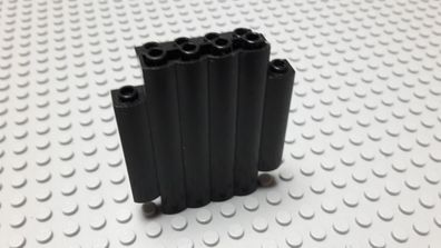 Lego 1 Panel Mauerteil Palisade 2x6x6 Schwarz Nummer 30140