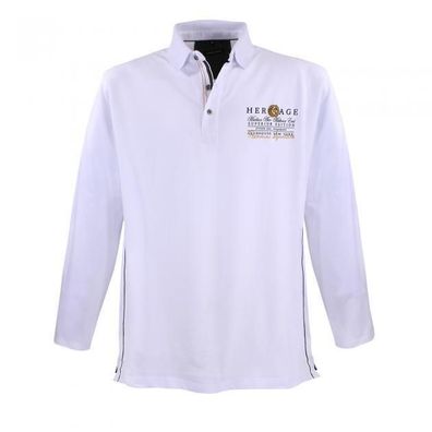 Happy Size Herren langarm Piqué-Poloshirt Sweat Pullover Qualität 3XL Gr.62/64