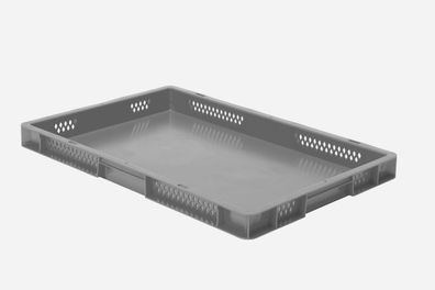 Euro-Stapelbehälter 600x400x50 mm durchbrochen grau