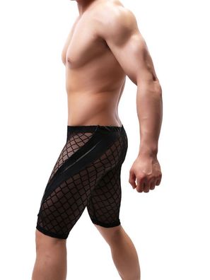 Herren Netz Short Pants M L XL Wetlook Transparent Swingerclub Bilitas Sexy Unterhose
