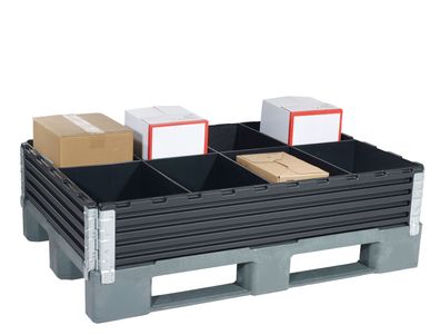 Kunststoff-Raumteiler 8-fach für Aufsatzrahmen 800x1200 mm 2er Pack