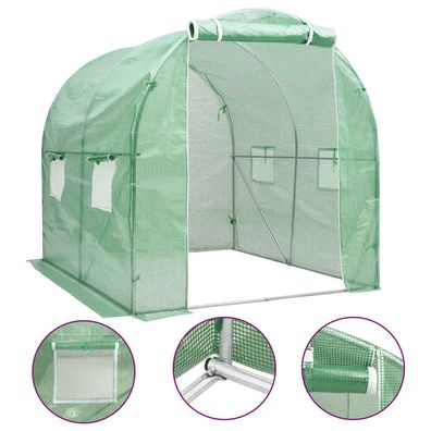 vidaXL Gewächshaus 4 m² 2x2x2 m