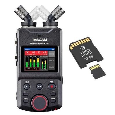 Tascam Portacapture X6 Audio-Recorder mit SD-Karte