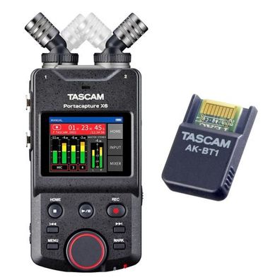 Tascam Portacapture X6 Audio-Recorder mit Adapter