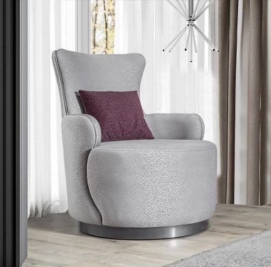 Runder Clubsessel Sofa Couch Relax Einsitzer Polster Möbel Einrichtung