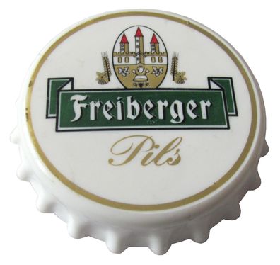 Freiberger Brauerei - Pils - Flaschenöffner in Kronkorkenform mit Magnet