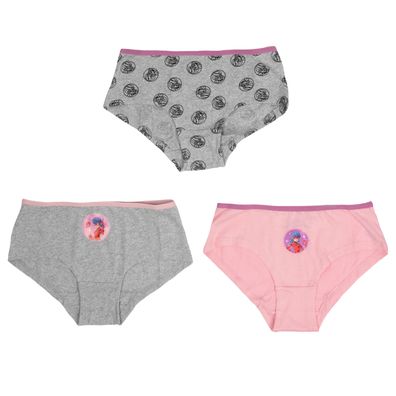 Miraculous Panty Mädchen Kinder Slip Unterhose Unterwäsche Mehrfarbig (3er Pack)